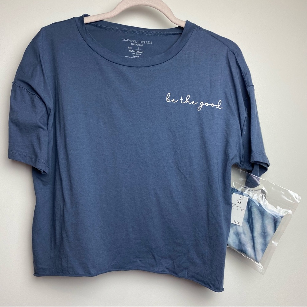 Grayson Threads Sz small sleep top with bandana